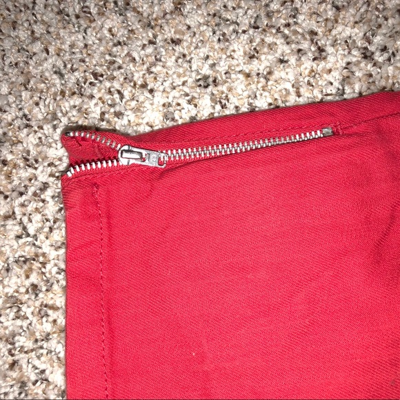 Zara red jeans zipper - Picture 5 of 7